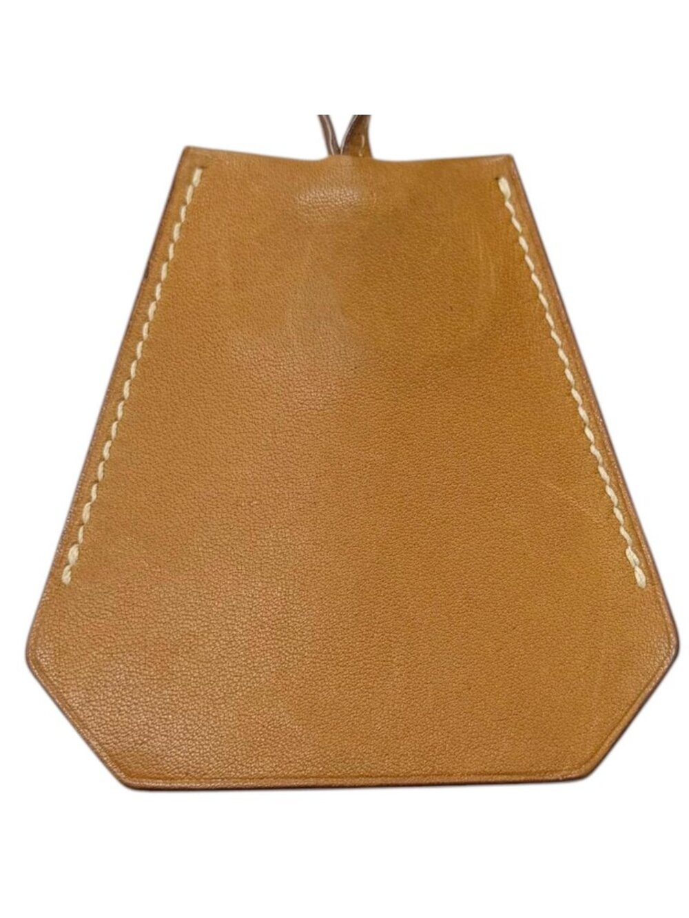 Hermes Vintage Box Calf Martin Margiela Era Clochette Leather Necklace Gold